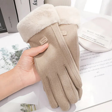 Women’s Winter Plush Gloves – Warmth Meets Elegant Style